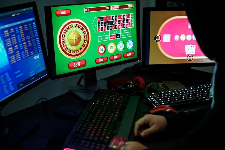 Antarmuka dasbor permainan wow hoki dengan pilihan kategori sepak bola, kasino, dan slot